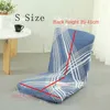 Couvre-chaises couvercle de plancher pliant réglable canapé paresseux rembourré inclinable doux avec support arrière