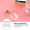 Jarrones 30 PC que desean accesorios de teléfono celular de botella botellas de bricolaje pequeñas con vidrio de vidrio alto en borosilicato de agua Forma