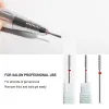 Bits 2pcs Flame Diamond Nail Drill Bits 3/32" Spiral Particle Manicure Drill Bit for Nails Sander Tips Cuticle Clean