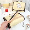 Cosmetic Bags Elegant Protable Dog Storage Cases Bear For Girls Flod Bag Toiletries Organizer Makeup Korean