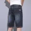 Herren Jeans Herren Jeans Neue Denim Shorts Springsummer Herren Pentagonal Hosen Sommer Elastizität Dünner Schlank