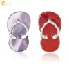 CSJA Women Slipper Shoe Pendant Natural Stone Tiger Eye Red Agate Aventurine Crystal Quartz Summer Sandals hängsmycken för GI2984152