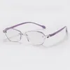 Solglasögon Färdig Rimless Reading Glasses Män kvinnors lyxdesign Diamond Cut Far Sight Eyeglasses Vintage Hyperopia Eyewear Diopter