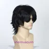 Mullet Head Perücken Herren Kurzes Haar modisch und trendy natürliches flauschiges Netz rotes Wolf Schwanz Frauen Universal Full Set