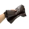 Brieftaschen große schwarze Cluth -Geldbörse mit Schultergurt echtes Leder Clutch Bag Storage Waschbeutel für Männer Reisen Reißverschluss Clutches Männlich
