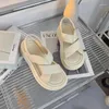 Casual schoenen elasticeerde kruis open-tenen sandalen dames 2024 zomer dik zool mode strand Roman