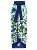 Sling Blumendruck Bikini Anzug Chic Einfaches schlankes rückenfreies Sammeln Badeanzug Nahtloses Spleißen Strandkleidung Frauen