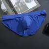 Onderbroek 10 pc's/lot heren ondergoed briefs ijs transparant naadloos ademende dunne bikini slip sexy mannen homo