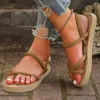 Scarpe casual intrecciate intrecciate invasate da donna Scheda da donna Summer Bow Beach alla moda Sandalias de Mujer Verano 2024