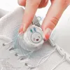 Sko delar automatisk svängbar spänne skosnör ingen slips spetsar rep sneaker skosnör för barn/vuxna snabblåsskoestringar sneakers 1 par
