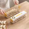 Bottiglie di stoccaggio Scacco di gnocchi multi strati di grande capacità trasparente freezer impilabile di manutenzione trasparente con cucina timer croccante