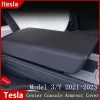 COUVERTURE DE LA BOIRE DE CARRIÈRE COURNE POUR TESLA MODÈLE 3 Y 2021 2022 2023 Central Console bras repos tpe couvercle ACCESSOIRES AUTO INTO