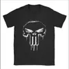 Men's T-Shirts Latest Mens Fun Skull Print Hip Hop Fitness Street Clothing Pure Cotton Harajuku High Quality T-shirt Short Sleeve J240426