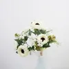 Dekorativa blommor 47 cm Simulera handgjorda krysantemum Bouquet Preppy Room Decor Wedding Party Supplies påskdekoration Artificiell