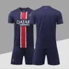 Jerseys de futebol Mensu -tenos 2425 Kits de casa Paris No. 7 MBAPPE No. 10 Dembele adulto e infantil kits unissex Conjunto