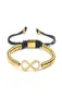 Forever Love Infinity Bracelet Gold e Silver CZ BRACELET