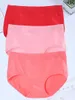 Frauen Höschen 3pcs/Los Unterwäsche Baumwolle für weibliche Size -Briefs Mädchen sexy Dessous Damen Pantys Solid Color Underpants