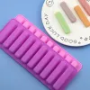 Stampi da 10 fori silicone forma forma a strisce lunghe di dita di dita silicone tasso di mucca soffice cubo ghiaccio cubetto vassoio vassoio da forno fai da te