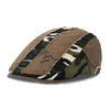 Bérets pour hommes décontractés camouflage patchwork ivy sboy chauffeur de cabbie gatsby golf conduisant le chapeau de soleil casquette pour les vêtements d'extérieur masculins