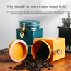 Storage Bottles Sealed Coffee Bean Jar With Lid One-way Exhaust Valve Food Containers Grains Rice Home Kitchen Tool Keep Beans Fresh