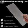 Moulds Acrylic Cake Scraper Comb Transparent Butter Cream Fondant Smoother Bench Icing Tool Edge Decorating Rectangular Baking Smoother