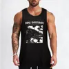 Tanques masculinos Tops garoto garoto mais duro Black and White Picture Top Gym Artigos de esportes de camisetas para homens