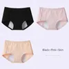 Pantidas de mujeres 3pcs ropa interior menstrual a prueba de fugas de algodón transpirable pantalones fisiológicos lencería sanitaria femenina suave