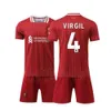 Soccer Jerseys Mens Tracksuits 2425 Liwu p Home Kits No. 11 Salah No. 4 Van Dyck Adult and Childrens Universal Football Kit