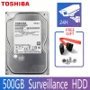 Drives TOSHIBA 500 Go de vidéosurveillance Disque du disque du disque DVR NVR Monitor CCTV HDD HD SATA III III 6 Go / S 5700RPM 32 Mo 3,5 "HardDisk