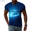 Мужские футболки летние 3D-технологии печати с узорами футболки мужской персонали
