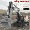 Electric / RC Car Wireless Remote Control Vehicle Huina 592 Remote Control Alloy Excavator 22 Channel Engineering Vehicle Excavator Large Excavator Childl2404