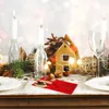 Party Decoration 4st Christmas Utensil Knife and Fork Holder Rectangular Cutery Pouch Year Xmas For Home Ornament