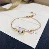 luxury ceramics bracelet charm bracelets designer jewelry woman rise gold silver chain Bracelet stainless steel jewelry for women party wedding gift
