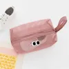 Cosmetische tassen Mesh Tas Cartoon Eyes Make -up grote capaciteit draagbare rits opbergde reisorganisator Kawaii Tote Pouch