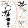 Keychains 20 PCS Barres de perles bricolage pour les perles, y compris 10 clés de porte