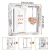 Frames Rotating Picture 4x6 Inch Po Desktop Frame Rotatable 2-Side Freestanding Organizer Vintage For