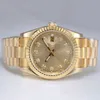 Diamond Dial orologi marcatori di diamanti in oro automatico con orologio orologio da uomo orologio da uomo orologio da uomo Designer Classic Mens Watch 36mm con scatola