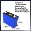 1-16 Zupełnie Nowa bateria 3,2 V LifePo4 105AH 100AH ​​do ładowania ogniwa pryzmatyczne 100% pełna pojemność dla Van RV Outdoor Solar Układ słoneczny