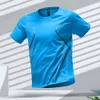 T-shirts T-shirts voor heren Nieuwe Sport Running T-shirt Heren Snel drogen en ademende Round Neck Activity T-Shirt Heren Outdoor Oefening T-shirt J240426