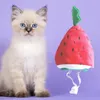 Hundebekleidung süßer Hut für Haustiere bequeme ganztägige Tragen Haustier Stylish Watermelon Cat Fun Headgrear Party Pos Cosplay