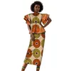 Afrykańskie kobiety spódniczne stawiaj top i spódnicę afrykańskie ubranie dobre szycie Kobiety wy 4864