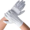 Guanti da 4 pezzi di cotone bianco guanti uomini smoking formale smoking guanti guanti onore la cerimonia di parata costume cosplay monete gioielli maggiori