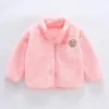 Vestes 1 à 8 ans Veste pour enfants Baby Girls Coats Automn hiver Hiver Soft Coral Velvet Boys Coat