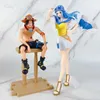 Action Toy Figuren Ein Stück Luffy Ace Nami Hancock Grafikleiste Position Sitze Haltung Action Grafik PVC Model Doll Serie Spielzeuggeschenke für Kinderl2403