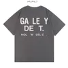 Gellery Dept Shirt Sleeves Designer Men Top Tshirts Round Crew Neck Fashion Fashion Hip Luxury Tops Tees Letters Luxury Brand camise