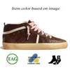 2024 Nuovo stilista di moda Casual Shoes Casual Luxury Golden Goode Mid Star Italy Brand Allenatori fatti a mano OG Original Womens Platform Sneaker in pelle in pelle scamosciata in pelle scamosciata