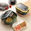Bento Boxes لطيف الأطفال صناديق الغداء Microwave Bento School Outdoor Picnic Food Container Q240427
