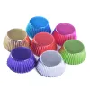 Moulds 100Pcs Gold Foil Paper Cupcake Liners Gold/Silver/Red/Blue/Black tulip Pure Color baking muffin Cup cake Wrappers Case Holder