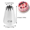 Formy #c10 #c9 #c8 duże dysze ciasta ze stali nierdzewnej