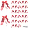 Fleurs décoratives 30pcs / lot de mariage Bowknots Ribbon Bows Bow Mini voitures chaises en tissu fête des vacances arc vase Po propul décoration